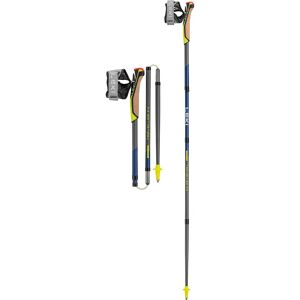 Leki Traveller FX.One Carbon - Bâtons de marche nordique - Argent, Bleu Nuit, Jaune Néon - 110cm - Publicité Leki Traveller FX.One Carbon - Bâtons de marche nordique - Argent, Bleu Nuit, Jaune Néon - 110cm - Publicité