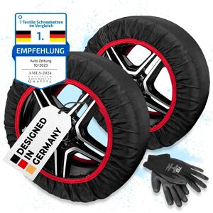 Heyner Calcetines de cadenas para nieve para ruedas de coche 2 Uds XL Seguro en hielo y nieve Heyner Calcetines de cadenas para nieve para ruedas de coche 2 Uds XL Seguro en hielo y nieve