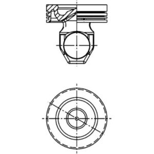 Pistão KOLBENSCHMIDT 40338600 - Cilindro 131,01mm - 89mm - 55mm Pistão KOLBENSCHMIDT 40338600 - Cilindro 131,01mm - 89mm - 55mm