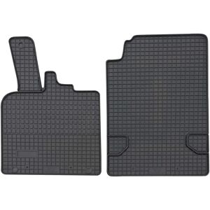 PETEX Black Rubber Floor Mats for Smart Fortwo II - Car Floor Mats PETEX Black Rubber Floor Mats for Smart Fortwo II - Car Floor Mats