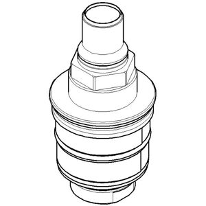 Dornbracht 3/4" thermostaatcartridge - Voor verwisselde wateraansluitingen Dornbracht 3/4" thermostaatcartridge - Voor verwisselde wateraansluitingen