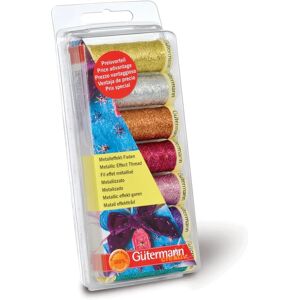 Fil à coudre effet métallique Gutermann - Ensemble de 7 couleurs - Type de couture - Publicité Fil à coudre effet métallique Gutermann - Ensemble de 7 couleurs - Type de couture - Publicité