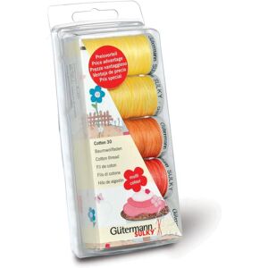 Gutermann Yellow/Red Cotton Embroidery Thread Set - 5 Spools Gutermann Yellow/Red Cotton Embroidery Thread Set - 5 Spools