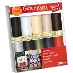 Gütermann Gutermann Sew-all 100% Polyester Thread - Assorted 10 Reels Gütermann Gutermann Sew-all 100% Polyester Thread - Assorted 10 Reels