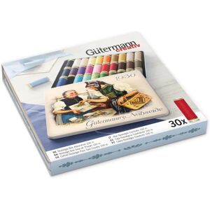 Gütermann Gutermann Nostalgic '1930' Tin Set - Sew-All 100m Polyester Thread - 30 Colours Gütermann Gutermann Nostalgic '1930' Tin Set - Sew-All 100m Polyester Thread - 30 Colours