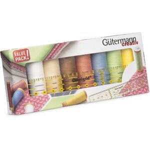 Gütermann Blue / Turquoise Sewing Thread Set - 8 Bobines + Ruler - Sewing Thread Set Gütermann Blue / Turquoise Sewing Thread Set - 8 Bobines + Ruler - Sewing Thread Set