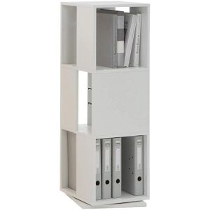 FMD Vit roterande förvaringsskåp - 34x34x108 cm FMD Vit roterande förvaringsskåp - 34x34x108 cm