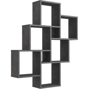 Étagère Murale FMD "Laurio 2" 8 Compartiments gris - Publicité Étagère Murale FMD "Laurio 2" 8 Compartiments gris - Publicité