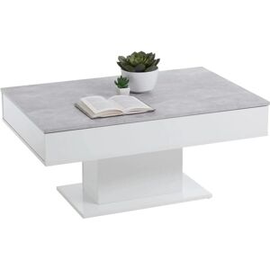 VidaXL FMD Couchtisch Avola Beton Grau Weiß - Couchtisch VidaXL FMD Couchtisch Avola Beton Grau Weiß - Couchtisch