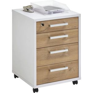 FMD Calvi Rollcontainer - Langlebiger 4-Schubladen Mobiler Stauraum - Deutschland FMD Calvi Rollcontainer - Langlebiger 4-Schubladen Mobiler Stauraum - Deutschland