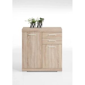 Commode Bristol FMD avec 2 portes et 2 tiroirs - Meuble de rangement - Publicité Commode Bristol FMD avec 2 portes et 2 tiroirs - Meuble de rangement - Publicité