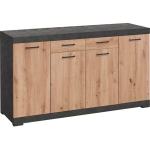 FMD Bristol Sideboard - Braun, 160x89,9x49,9 cm - Hochwertiger Schrank FMD Bristol Sideboard - Braun, 160x89,9x49,9 cm - Hochwertiger Schrank