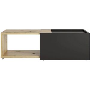 FMD Artisan Eg og Sort Udtrækkelig Sofabord FMD Artisan Eg og Sort Udtrækkelig Sofabord