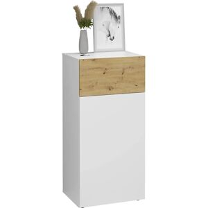 FMD Belm Sideboard - Weiß / Eiche - 54,5x115x41,7cm FMD Belm Sideboard - Weiß / Eiche - 54,5x115x41,7cm
