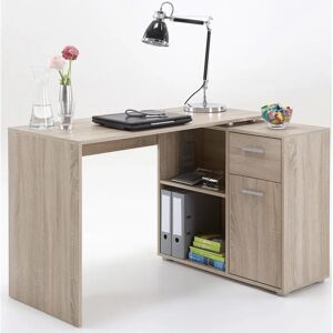 FMD Augsburg Schreibtisch - Eichefarben, 117cm breit, mit Stauraum FMD Augsburg Schreibtisch - Eichefarben, 117cm breit, mit Stauraum
