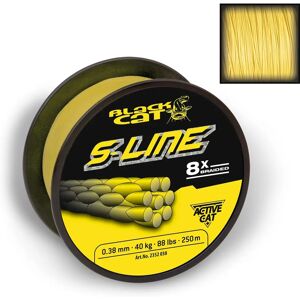 Black Cat Model 0.38mm Yellow Braided Line - Fishing Line Black Cat Model 0.38mm Yellow Braided Line - Fishing Line