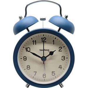 Technoline DG Alarm Clock - Blue - Analog Design - Loud Double Bell - Compact Technoline DG Alarm Clock - Blue - Analog Design - Loud Double Bell - Compact