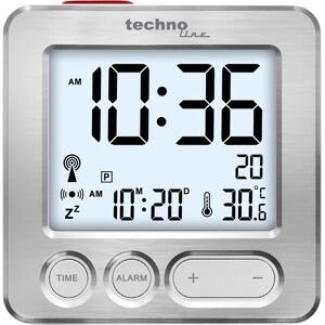 Despertador Technoline WT 265 - Rádio, Temperatura, Soneca, Retroiluminação - Despertador Despertador Technoline WT 265 - Rádio, Temperatura, Soneca, Retroiluminação - Despertador