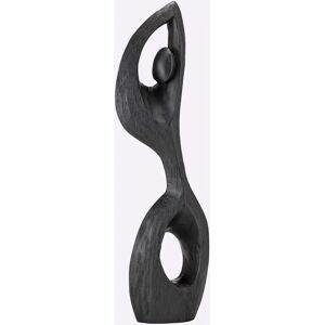 HEINE HOME Schwarze Abstrakte Mangoholz Dekofigur HEINE HOME Schwarze Abstrakte Mangoholz Dekofigur