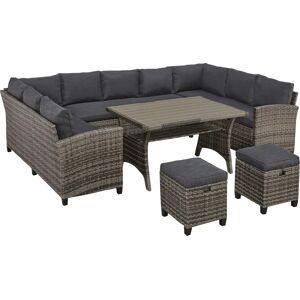 Konifera Rotterdam Gartenlounge-Set - Polyrattan Outdoor Möbel Konifera Rotterdam Gartenlounge-Set - Polyrattan Outdoor Möbel