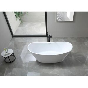 WELLTIME Lagos Weiße Badewanne - Freistehend, Acryl, Oval, Für Erwachsene WELLTIME Lagos Weiße Badewanne - Freistehend, Acryl, Oval, Für Erwachsene