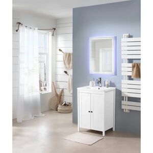 WELLTIME Aalborg Weiß MDF Keramik Badezimmerunterschrank - Waschtisch WELLTIME Aalborg Weiß MDF Keramik Badezimmerunterschrank - Waschtisch