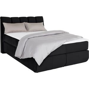 Leonique Océane Schwarzes Boxspringbett - Schlafzimmermöbel Leonique Océane Schwarzes Boxspringbett - Schlafzimmermöbel