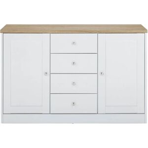 Home Affaire Heide Weiß-Eiche Sideboard - Sideboard Home Affaire Heide Weiß-Eiche Sideboard - Sideboard