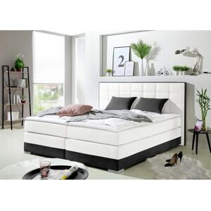 INOSIGN Weißes Boxspringbett 180x200cm & 193x210cm - Komplettset INOSIGN Weißes Boxspringbett 180x200cm & 193x210cm - Komplettset
