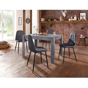 INOSIGN Essgruppe - 120 cm, Poliert, Schwarz - Essgruppe INOSIGN Essgruppe - 120 cm, Poliert, Schwarz - Essgruppe