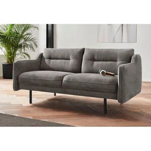 andasu202fNordic Interior 2-Sitzer Sofa - Microfaser Lederoptik - Grau andasu202fNordic Interior 2-Sitzer Sofa - Microfaser Lederoptik - Grau