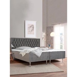 Places of Style Exklusives Graues Boxspringbett - Schlafzimmermöbel Places of Style Exklusives Graues Boxspringbett - Schlafzimmermöbel