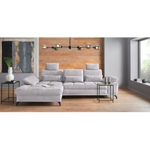 Places of Style Costello L-Form Sofa - Mikrofaser, Silber Places of Style Costello L-Form Sofa - Mikrofaser, Silber
