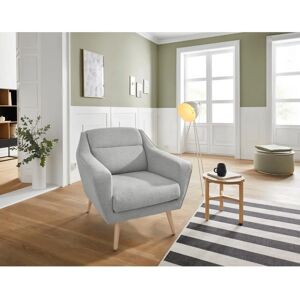 Andas Bille Hellgrau Samt Lounge-Sessel - Lounge Chair Andas Bille Hellgrau Samt Lounge-Sessel - Lounge Chair