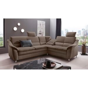 Places of Style Cardoso L-Form Sofa - Braun, Mikrofaser, 249cm Places of Style Cardoso L-Form Sofa - Braun, Mikrofaser, 249cm