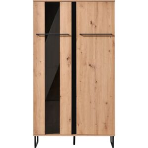 INOSIGN Sardinia Schwarzer Highboard - Sideboard mit Glastür INOSIGN Sardinia Schwarzer Highboard - Sideboard mit Glastür