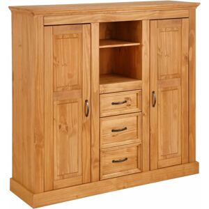HOME AFFAIRE Selma Beiger Highboard - Landhausstil, 130cm x 38cm x 130cm HOME AFFAIRE Selma Beiger Highboard - Landhausstil, 130cm x 38cm x 130cm