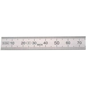 Helios Preisser - Règle en acier - 2000mm Flexible B = mm/1/2 mm Helios Preisser - Règle en acier - 2000mm Flexible B = mm/1/2 mm