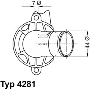 Wahler 87°C Thermostaat met pakking - Thermostaat Wahler 87°C Thermostaat met pakking - Thermostaat