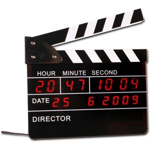 Bigbuy Gadget Digitale Filmklapper Wekker - Begin je dag als in een film Bigbuy Gadget Digitale Filmklapper Wekker - Begin je dag als in een film