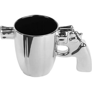SILVER Keramikmugg med revolverhandtag - Western Dekoration - 17,5x8,5x10,1cm SILVER Keramikmugg med revolverhandtag - Western Dekoration - 17,5x8,5x10,1cm