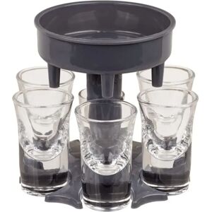 Out of the Blue Shotglas Dispenser - 6 shotglazen Out of the Blue Shotglas Dispenser - 6 shotglazen