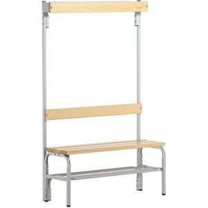 Banco de acero Sypro con ganchos - Muebles vestuario Banco de acero Sypro con ganchos - Muebles vestuario