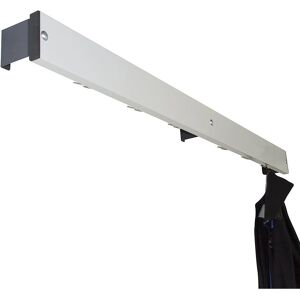 Kaiserkraft Kleiderstange - 1500 mm, Aluminium / Edelstahl, Grau Kaiserkraft Kleiderstange - 1500 mm, Aluminium / Edelstahl, Grau