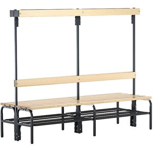 Banco de vestuario de acero Sypro con 8 ganchos - Muebles de vestuario Banco de vestuario de acero Sypro con 8 ganchos - Muebles de vestuario