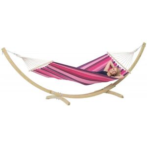 Conjunto de hamaca multicolor Amazonas con soporte Conjunto de hamaca multicolor Amazonas con soporte