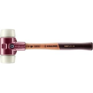 Halder - Simplex-Hammer - Nylon, 60 mm, Gusseisen, Holzgriff Halder - Simplex-Hammer - Nylon, 60 mm, Gusseisen, Holzgriff
