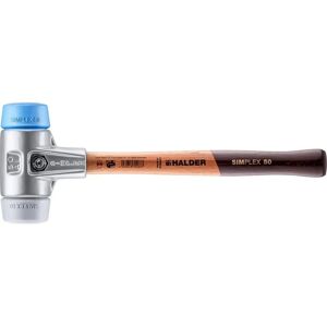 Halder - Martillo de impacto D50mm - TPE-blando / TPE-medio - Aluminio y Madera Halder - Martillo de impacto D50mm - TPE-blando / TPE-medio - Aluminio y Madera