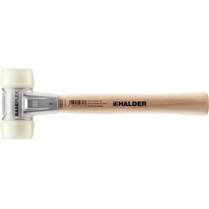 Halder Mazza baseplex - Marteau - Nylon des deux côtés, corps en zinc, poignée en bois - 50 mm - Publicité Halder Mazza baseplex - Marteau - Nylon des deux côtés, corps en zinc, poignée en bois - 50 mm - Publicité