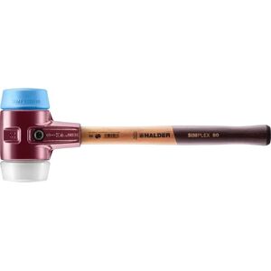 Marteau Simplex Halder - D80mm, Manche en Bois, TPE Souple/Superplastique - Publicité Marteau Simplex Halder - D80mm, Manche en Bois, TPE Souple/Superplastique - Publicité